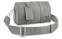 LOUIS VUITTON Aerogram Leather Monkey Bag Shoulder Bag Crossbody Bag Regular Unisex Gray