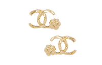 CHANEL Stud Earrings Women's Gold