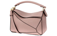 LOEWE Puzzle Soft Grain Calfskin Shoulder Bag, Crossbody Bag, Handbag Small Size Women's Pink