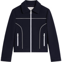CELINE Chelsea Blouson Jacket In Gauffered Double Wool