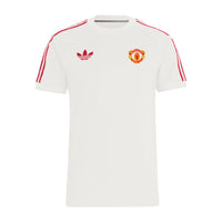 adidas Manchester United Adicolor Classics 3-Stripes T-Shirt 'White Red' IY0045
