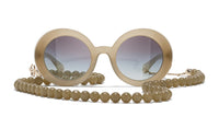 CHANEL Round Sunglasses Women's
