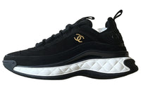 CHANEL Wear-Resistant Low-Top Casual Shoes Women's Black
