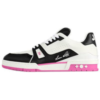 LOUIS VUITTON Trainer Low-Top Skateboard Shoes Women's Pink