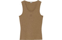 LOEWE Anagram Tank Top In Cotton Taos Taupe