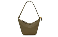 LOEWE Hammock Hobo Cow Leather Hobo Bag Handbag Shoulder Bag Women's Dark Khaki Green