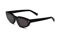 SAINT LAURENT Acetate Irregular Shape Sunglasses Women's Black