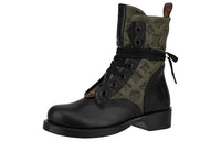 LOUIS VUITTON Metropolis Flat Ranger Shoes 'Olive Green Monogram With Black' Women's