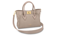 LOUIS VUITTON On My Side Calfskin Shoulder Bag Crossbody Bag Handbag Small Size Women's Gray