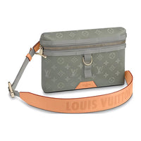 LOUIS VUITTON Leather Messenger Bag Shoulder Bag Crossbody Bag Men's Jasper