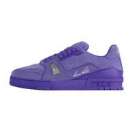 LOUIS VUITTON Trainer Low-Top Skateboard Shoes Men's Purple