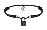 LOUIS VUITTON Titanium Bracelets Men's Black
