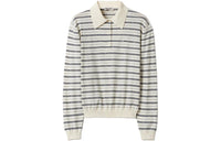 MIU MIU Logo print Striped Polo Top