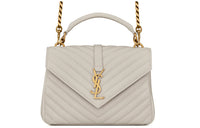 SAINT LAURENT College Quilted Medium Shoulder Bag
