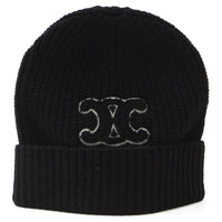 CELINE Wool Beanies Men's Black