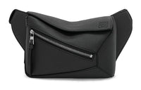 LOEWE Puzzle Cow Leather Fanny Pack Mini Men's Black