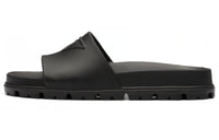 PRADA Rubber Slides Black Women's
