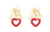 DIOR Earrings Women's Red