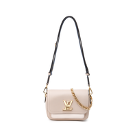 LOUIS VUITTON Lockme Tender Soft Grained Calfskin Handheld Shoulder Bag Crossbody Bag Women's Taupe