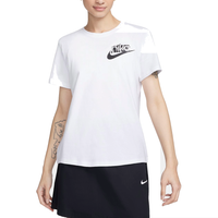 (WMNS) Nike Club LBR T-Shirt 'White Black' FQ6604-100