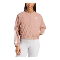 (WMNS) adidas Essentials 3-Stripes Lifestyle Woven Bomber Jacket 'Pink' JD5318