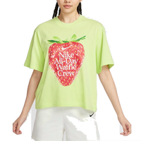 (WMNS) Nike Sportswear Loose T-shirt 'Green Red' HQ1197-763
