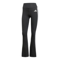 (WMNS) adidas Optime Essentials 3-Stripes Flared Leggings 'Black White' JD6544