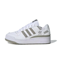 (WMNS) adidas originals Forum Bold Stripes 'White Olive Green' ID0410