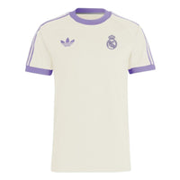 adidas Real Madrid Adicolor Classics 3-Stripes T-Shirt 'White Purple' IY0057