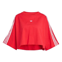 (WMNS) adidas Adilenium Season 3 Boxy Oversized T-Shirt 'Red White' JY8885