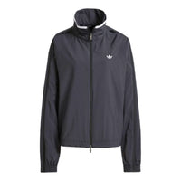 (WMNS) adidas Adilenium Season 3 Zip Track Top 'Black White' JX9204