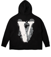 VLONE Smoke Demon Angel Hoodie 'Black White' VLHD20001