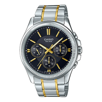 Casio Analog Watch 'Silver Gold' MTP-1375SG-1AVDF