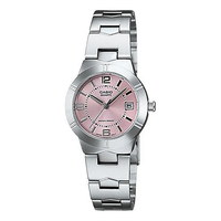 CASIO ENTICER Business Metallic Minimalistic quartz Watch Sakura PinkRed Analog LTP-1241D-4A