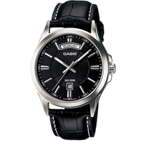 CASIO Male DRESS Japan / South Korea Fashion Waterproof Mens Black Analog MTP-1381L-1A