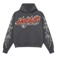 Hellstar Records Hoodie 'Washed Black' HSRC-WASHEDBLACK