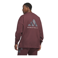adidas Basketball Long Sleeve T-Shirt 'Aurora Ruby Brown' JD6131