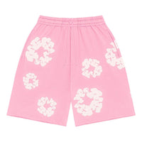 Denim Tears Cotton Wreath Logo Shorts 'Pink White' 402-100-30