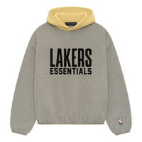 Fear of God Essentials x NBA Lakers Hoodie 'Warm Heather' 192AL246305F