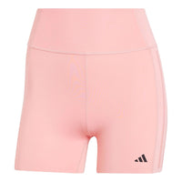 (WMNS) adidas Optime 4-Inch Raw-Cut-Hem Leggings 'Pink' IK5481