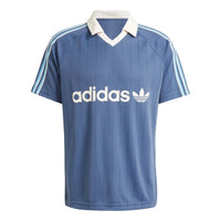 adidas Pinstripe Jersey Asia Sizing 'Blue' IU0199