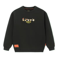 Li-Ning Rijindoujin Embroidered Logo Sweatshirt 'Black' AWDS163-3