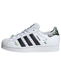 (GS) adidas x Minecraft Superstar Creepers 'White Core Black' JQ8749