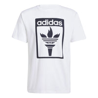 adidas Trefoil Torch T-Shirt Asia Sizing 'White' JJ1218