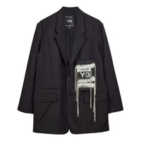 adidas Y-3 Sport Uniform Patch Blazer 'Black' JM3358