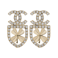 CHANEL Stud Earrings Women's Gold