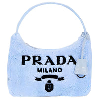 PRADA Re Edition 2000 Soft Terry Fabric Shoulder Bag, Hobo Bag, Handbag Mini Women's