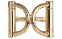 HERMES Faux Copper Wire Bow Tie Women's Gold