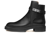 HERMES Short Martin Boot Women's Black