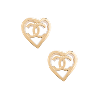 CHANEL Stud Earrings Women's Gold